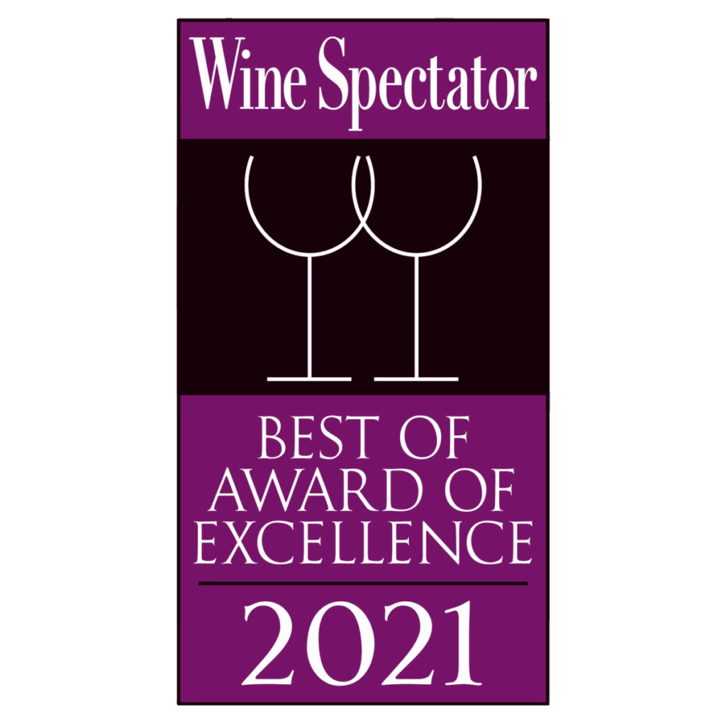 2021 Wine Spectator Award of Excellence - Tutti Mangia